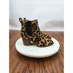 Madewell The Regan Boot In Leopard Calf Hair